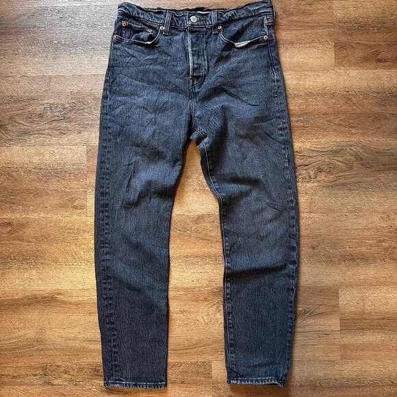 Share Levi's Jeans Mens 30x28 Navy Blue 501 Cotton Denim Pants - Picture 1 of 5